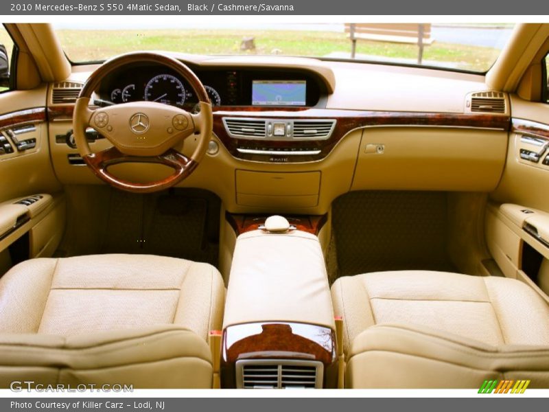 Black / Cashmere/Savanna 2010 Mercedes-Benz S 550 4Matic Sedan