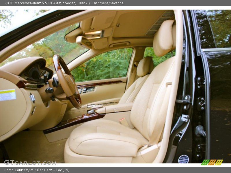 Black / Cashmere/Savanna 2010 Mercedes-Benz S 550 4Matic Sedan