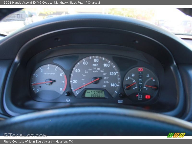 Nighthawk Black Pearl / Charcoal 2001 Honda Accord EX V6 Coupe