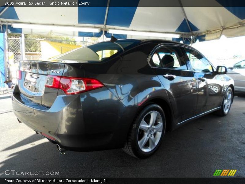 Grigio Metallic / Ebony 2009 Acura TSX Sedan