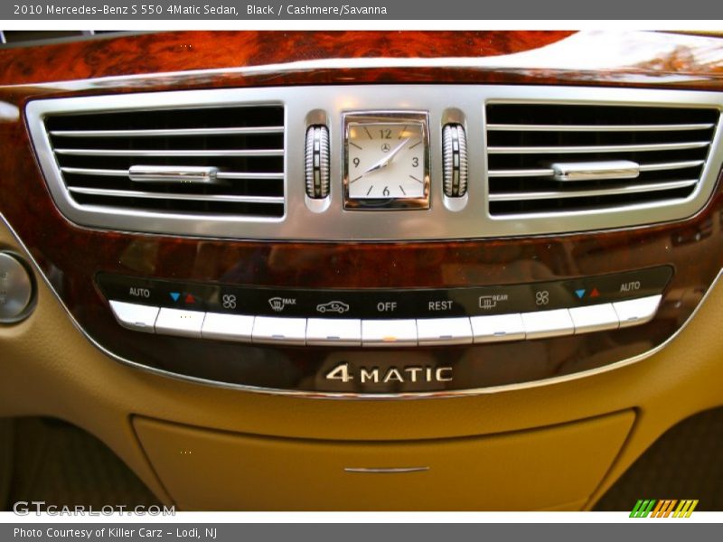 Black / Cashmere/Savanna 2010 Mercedes-Benz S 550 4Matic Sedan