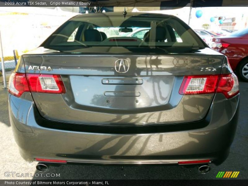 Grigio Metallic / Ebony 2009 Acura TSX Sedan