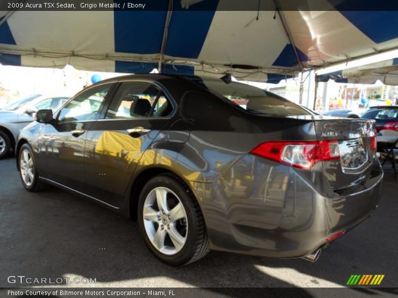 Grigio Metallic / Ebony 2009 Acura TSX Sedan