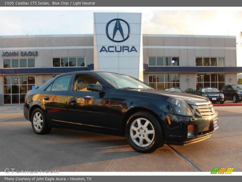 Blue Chip / Light Neutral 2005 Cadillac CTS Sedan