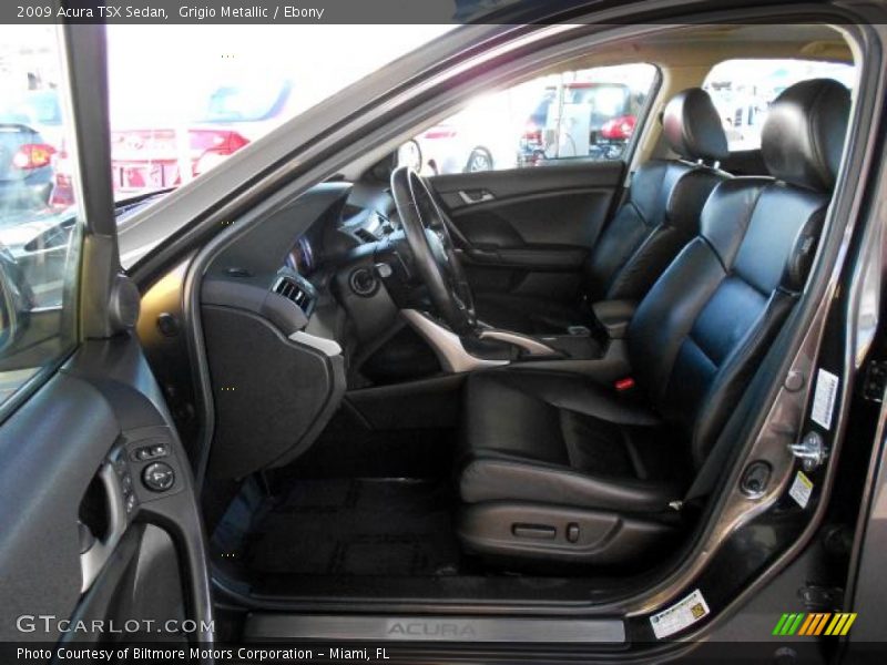 Grigio Metallic / Ebony 2009 Acura TSX Sedan