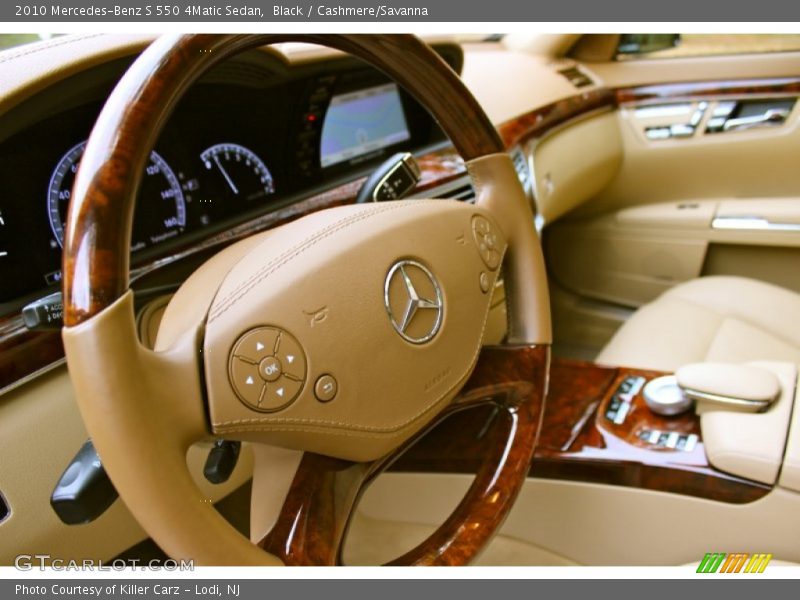 Black / Cashmere/Savanna 2010 Mercedes-Benz S 550 4Matic Sedan
