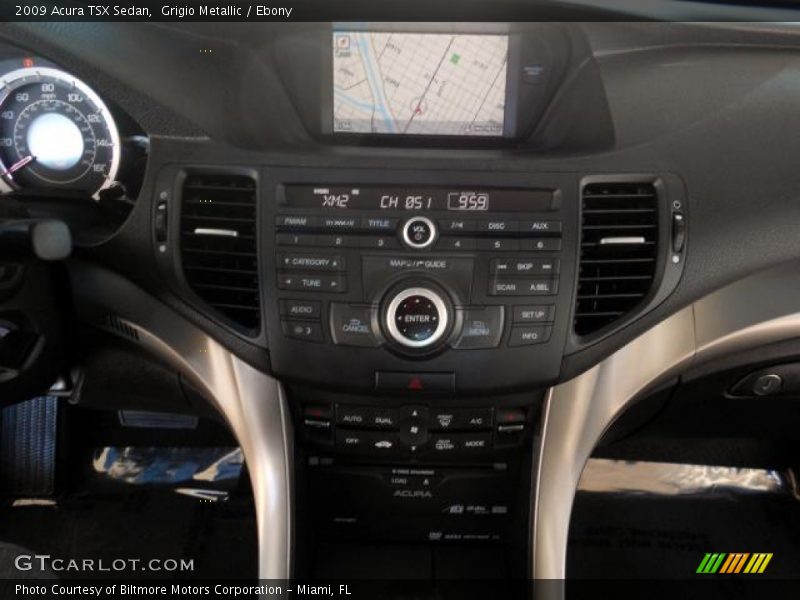 Grigio Metallic / Ebony 2009 Acura TSX Sedan