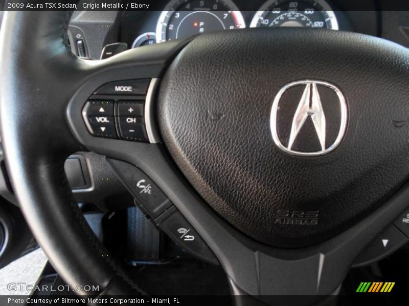 Grigio Metallic / Ebony 2009 Acura TSX Sedan