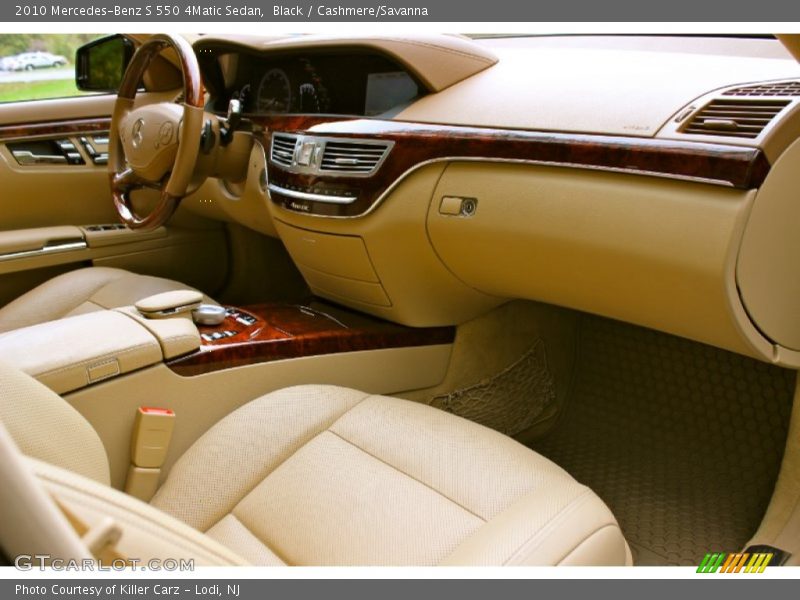 Black / Cashmere/Savanna 2010 Mercedes-Benz S 550 4Matic Sedan