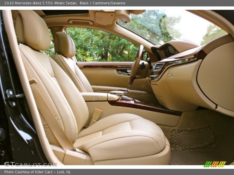 Black / Cashmere/Savanna 2010 Mercedes-Benz S 550 4Matic Sedan
