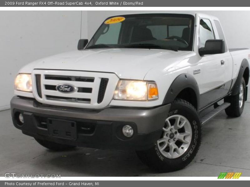 Oxford White / Ebony/Red 2009 Ford Ranger FX4 Off-Road SuperCab 4x4