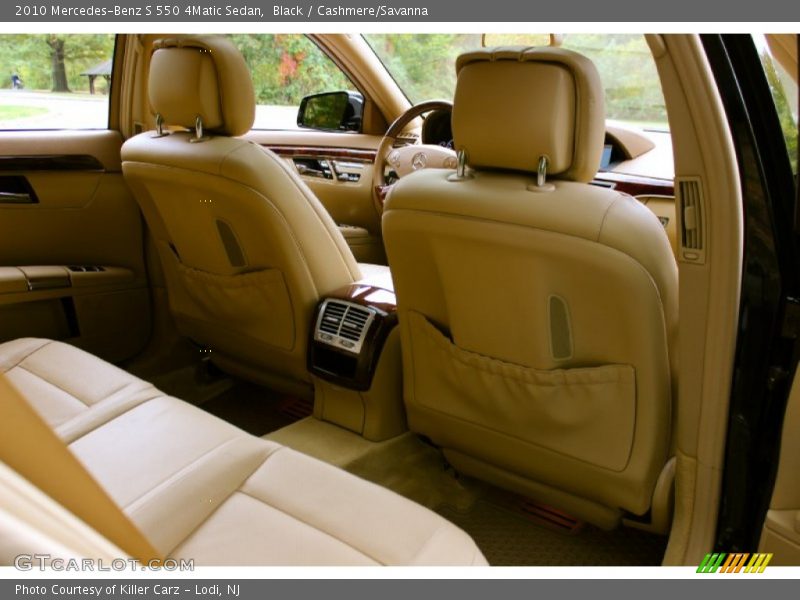 Black / Cashmere/Savanna 2010 Mercedes-Benz S 550 4Matic Sedan