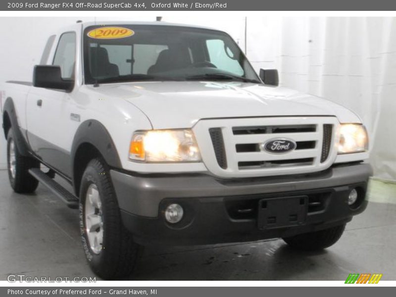 Oxford White / Ebony/Red 2009 Ford Ranger FX4 Off-Road SuperCab 4x4