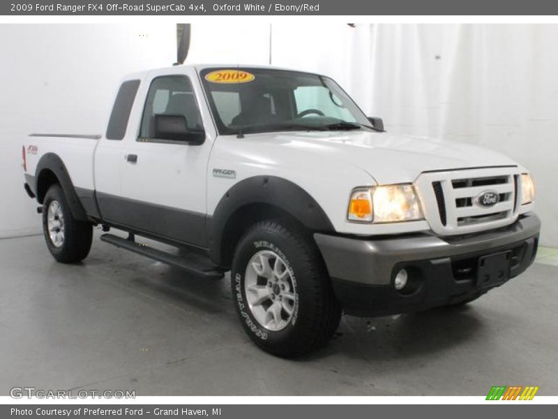 Oxford White / Ebony/Red 2009 Ford Ranger FX4 Off-Road SuperCab 4x4