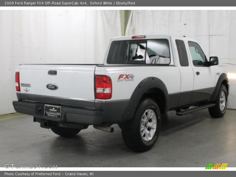 Oxford White / Ebony/Red 2009 Ford Ranger FX4 Off-Road SuperCab 4x4