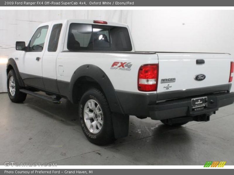Oxford White / Ebony/Red 2009 Ford Ranger FX4 Off-Road SuperCab 4x4