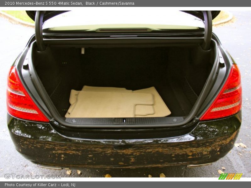 Black / Cashmere/Savanna 2010 Mercedes-Benz S 550 4Matic Sedan
