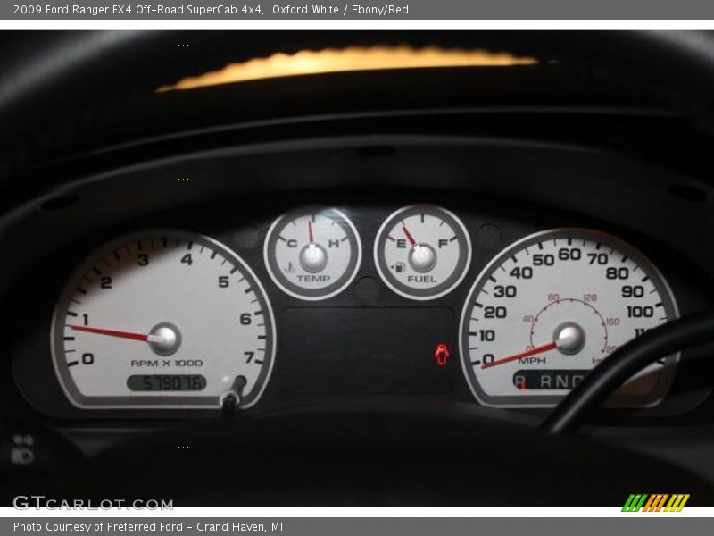 Oxford White / Ebony/Red 2009 Ford Ranger FX4 Off-Road SuperCab 4x4
