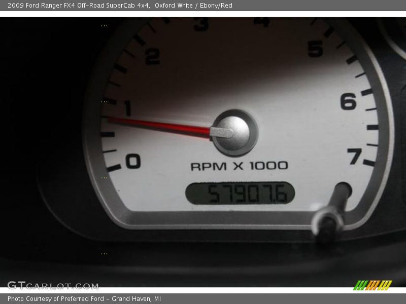 Oxford White / Ebony/Red 2009 Ford Ranger FX4 Off-Road SuperCab 4x4