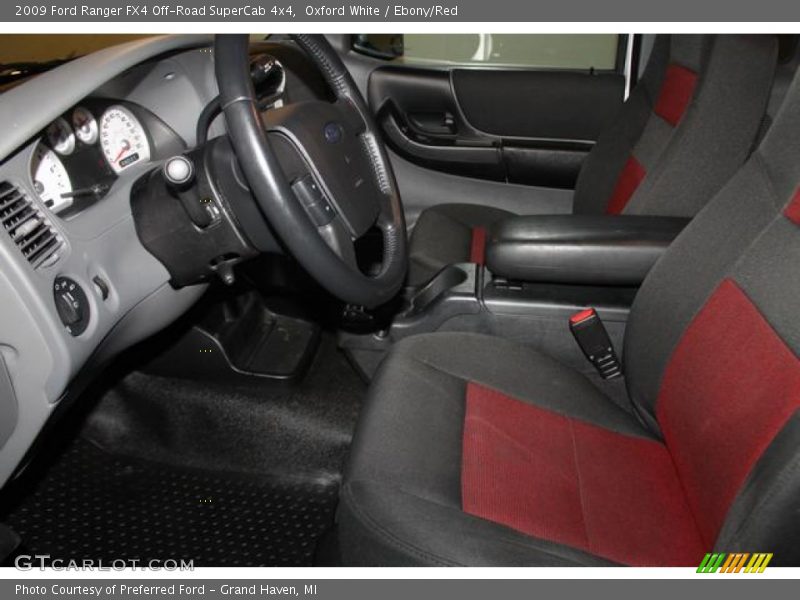 Oxford White / Ebony/Red 2009 Ford Ranger FX4 Off-Road SuperCab 4x4