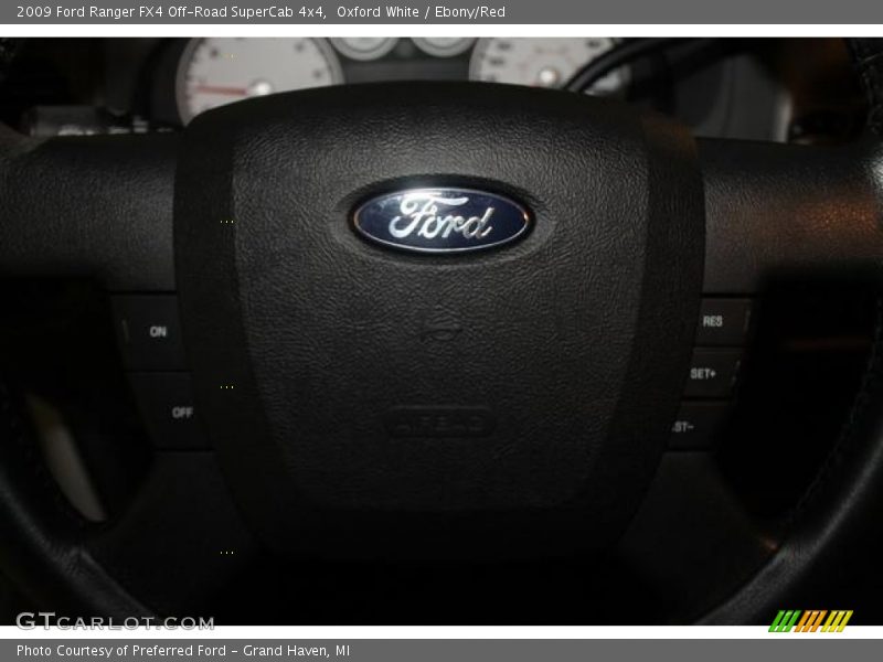 Oxford White / Ebony/Red 2009 Ford Ranger FX4 Off-Road SuperCab 4x4