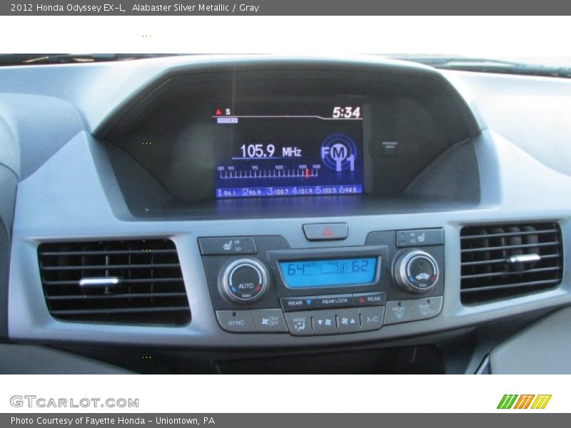 Alabaster Silver Metallic / Gray 2012 Honda Odyssey EX-L