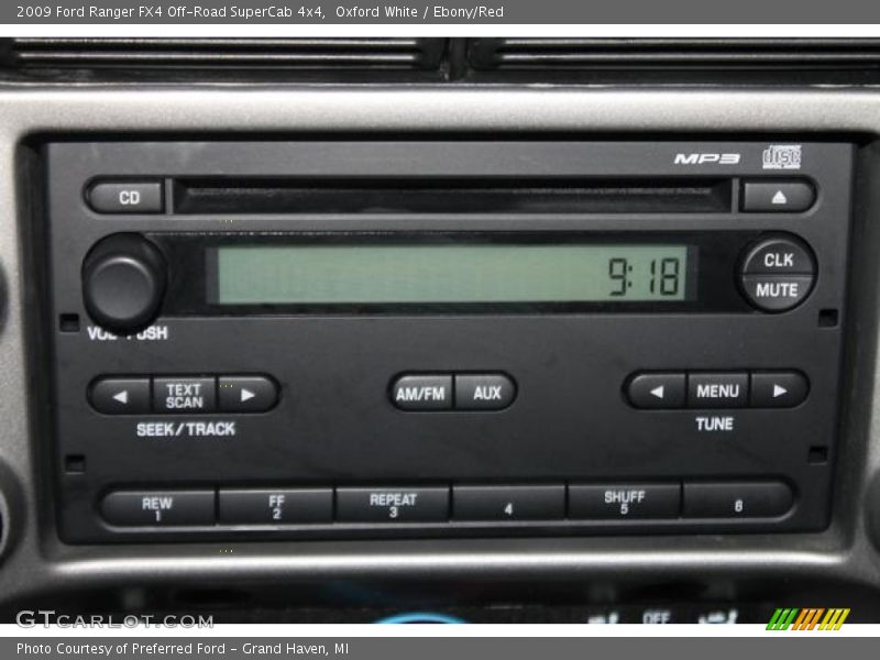 Oxford White / Ebony/Red 2009 Ford Ranger FX4 Off-Road SuperCab 4x4