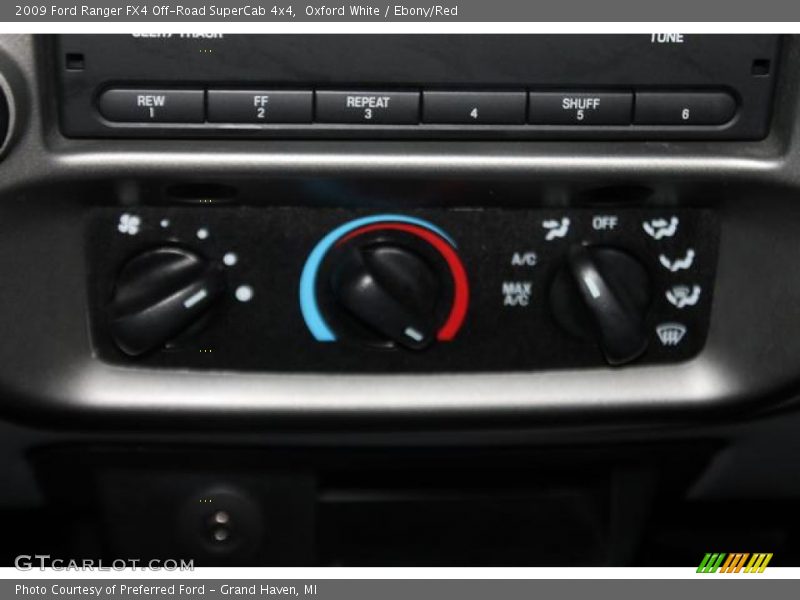 Oxford White / Ebony/Red 2009 Ford Ranger FX4 Off-Road SuperCab 4x4