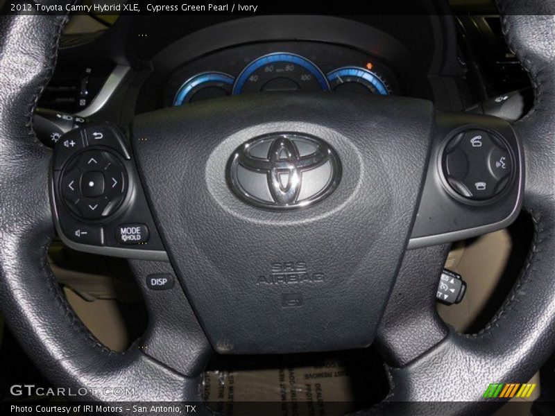 Cypress Green Pearl / Ivory 2012 Toyota Camry Hybrid XLE