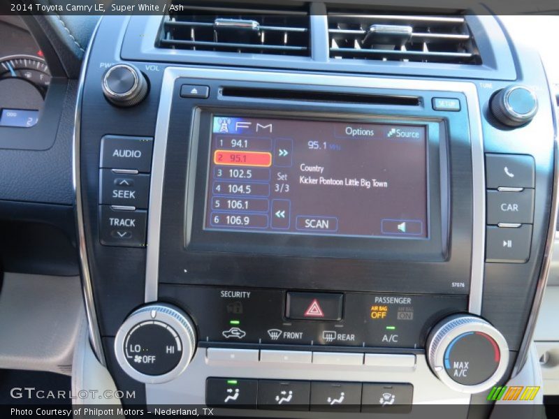 Super White / Ash 2014 Toyota Camry LE