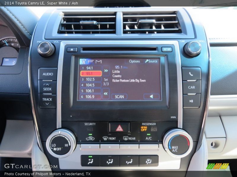 Super White / Ash 2014 Toyota Camry LE