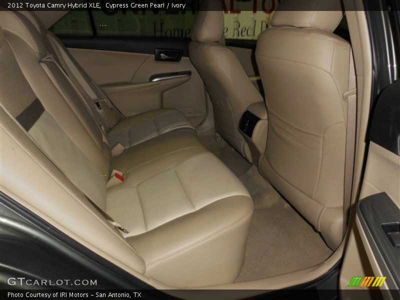 Cypress Green Pearl / Ivory 2012 Toyota Camry Hybrid XLE