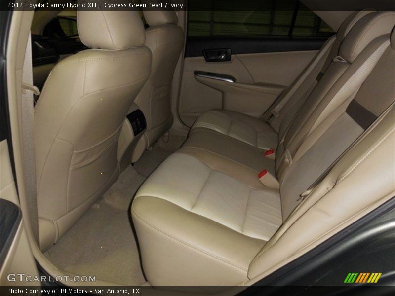Cypress Green Pearl / Ivory 2012 Toyota Camry Hybrid XLE