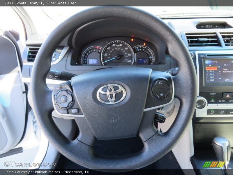 Super White / Ash 2014 Toyota Camry LE