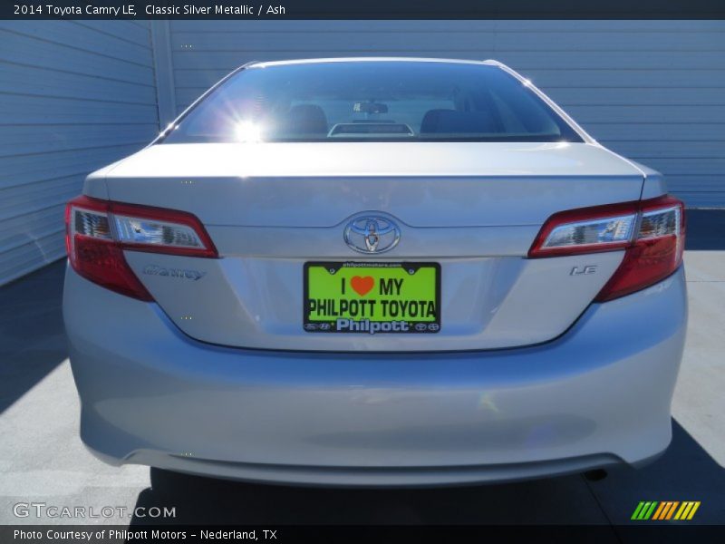Classic Silver Metallic / Ash 2014 Toyota Camry LE