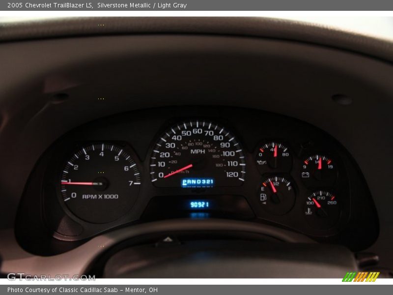 Silverstone Metallic / Light Gray 2005 Chevrolet TrailBlazer LS