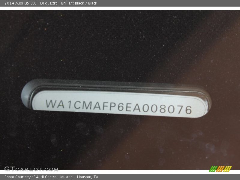 Brilliant Black / Black 2014 Audi Q5 3.0 TDI quattro