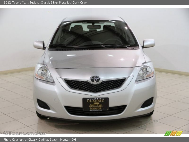 Classic Silver Metallic / Dark Gray 2012 Toyota Yaris Sedan