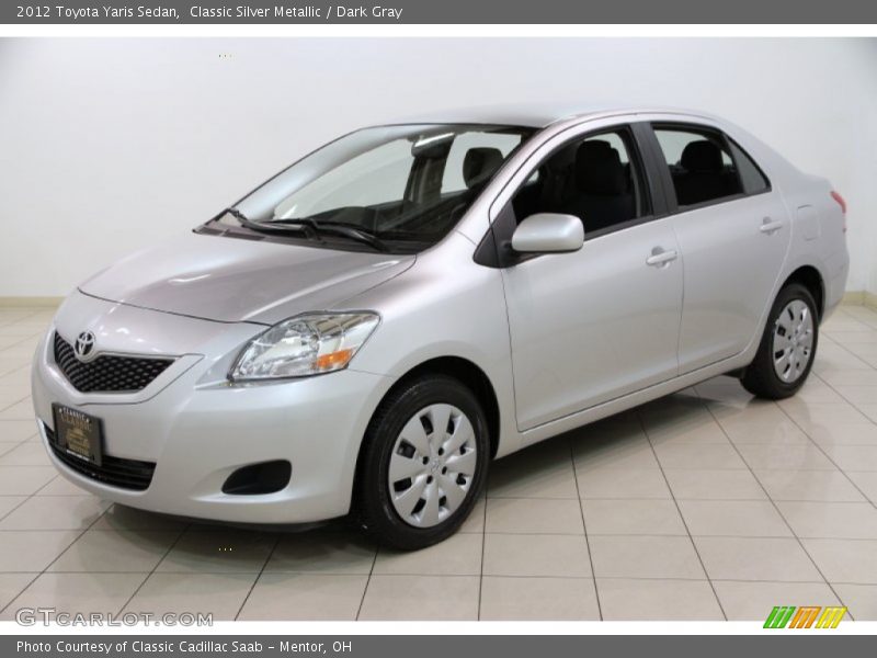 Classic Silver Metallic / Dark Gray 2012 Toyota Yaris Sedan