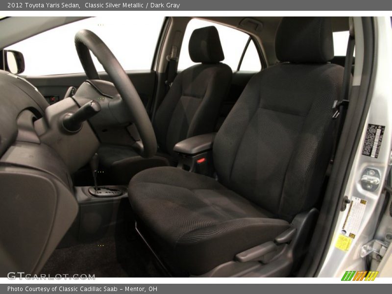 Classic Silver Metallic / Dark Gray 2012 Toyota Yaris Sedan