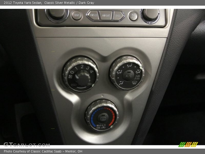 Classic Silver Metallic / Dark Gray 2012 Toyota Yaris Sedan
