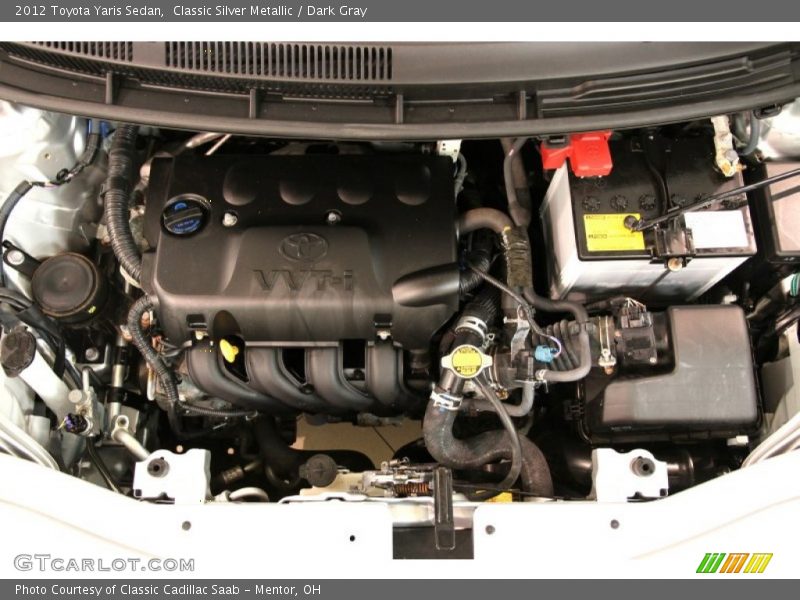 Classic Silver Metallic / Dark Gray 2012 Toyota Yaris Sedan