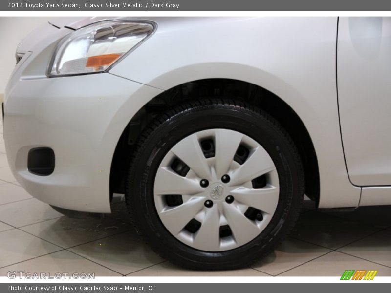 Classic Silver Metallic / Dark Gray 2012 Toyota Yaris Sedan