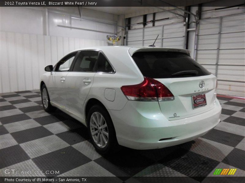 Blizzard White Pearl / Ivory 2012 Toyota Venza LE