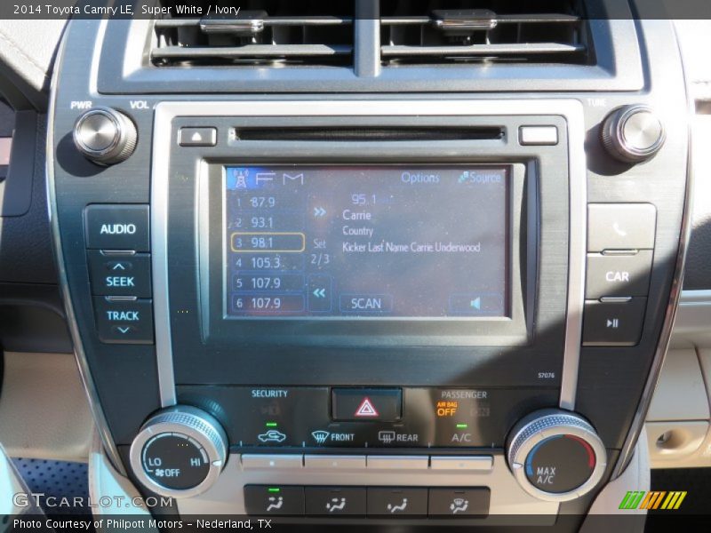 Super White / Ivory 2014 Toyota Camry LE