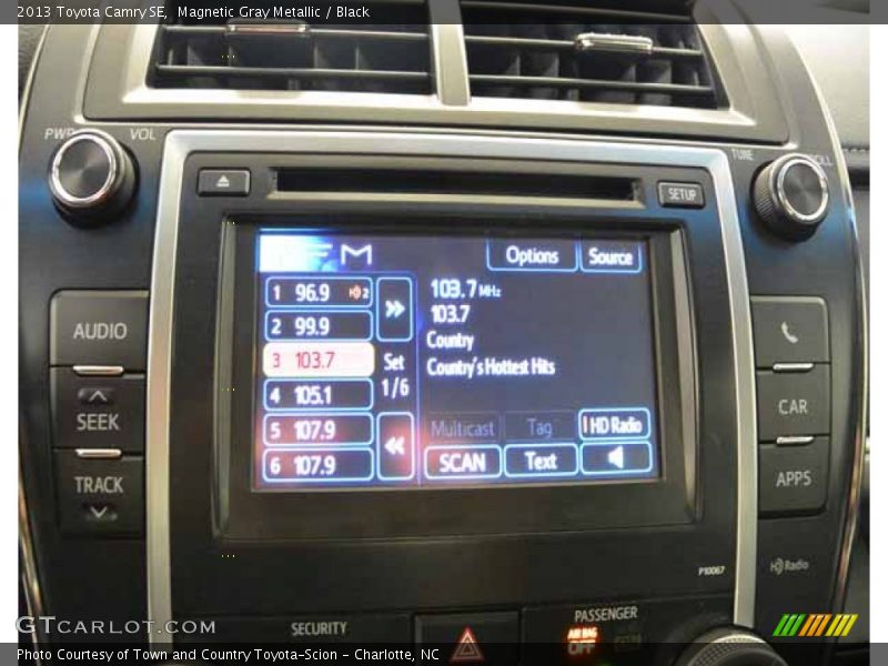 Magnetic Gray Metallic / Black 2013 Toyota Camry SE