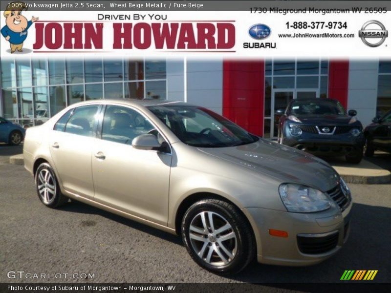 Wheat Beige Metallic / Pure Beige 2005 Volkswagen Jetta 2.5 Sedan