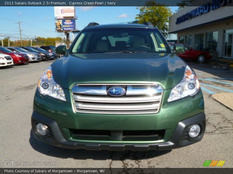 Cypress Green Pearl / Ivory 2013 Subaru Outback 2.5i Premium
