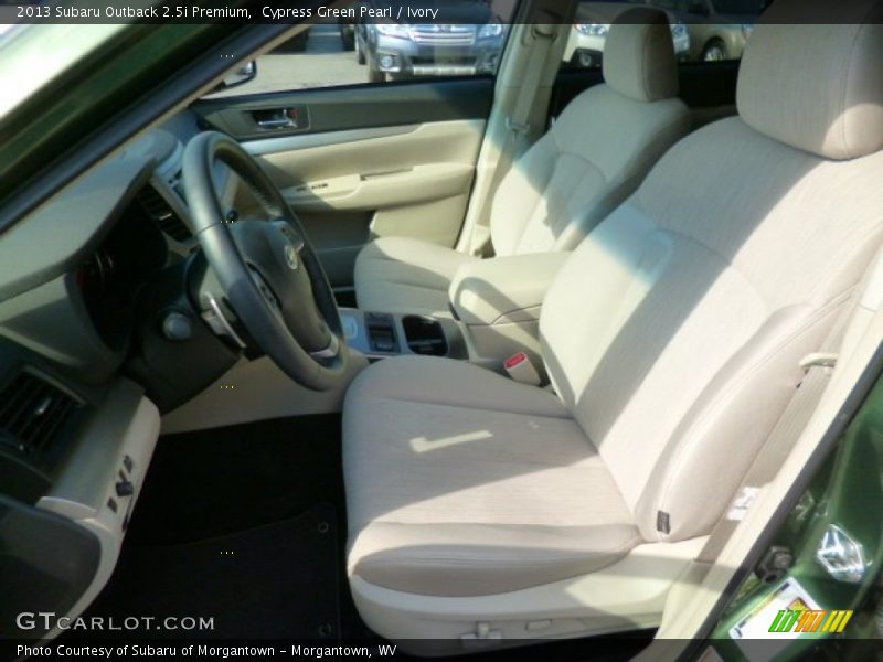 Cypress Green Pearl / Ivory 2013 Subaru Outback 2.5i Premium