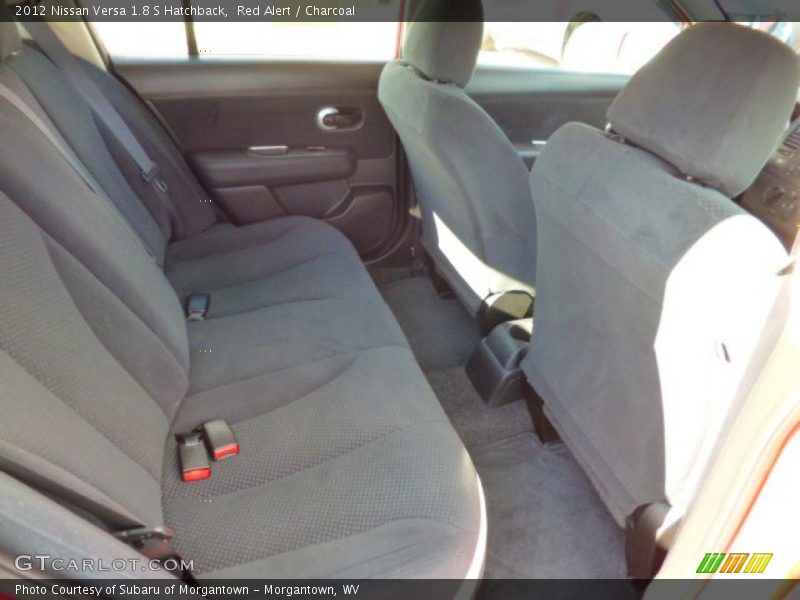 Red Alert / Charcoal 2012 Nissan Versa 1.8 S Hatchback